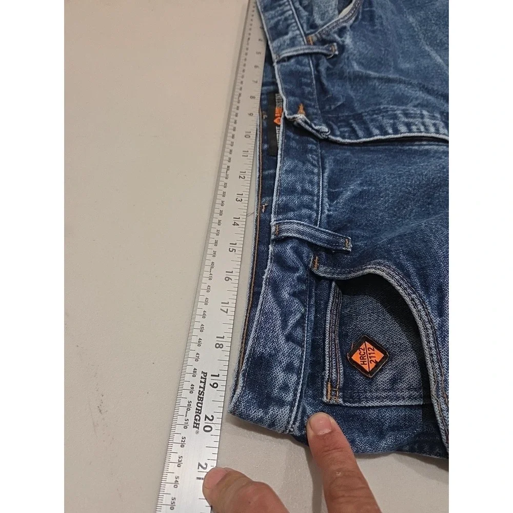 Wrangler FR Relaxed Fit Blue Jeans Size 40x34 Flame Resistant Denim Workwear